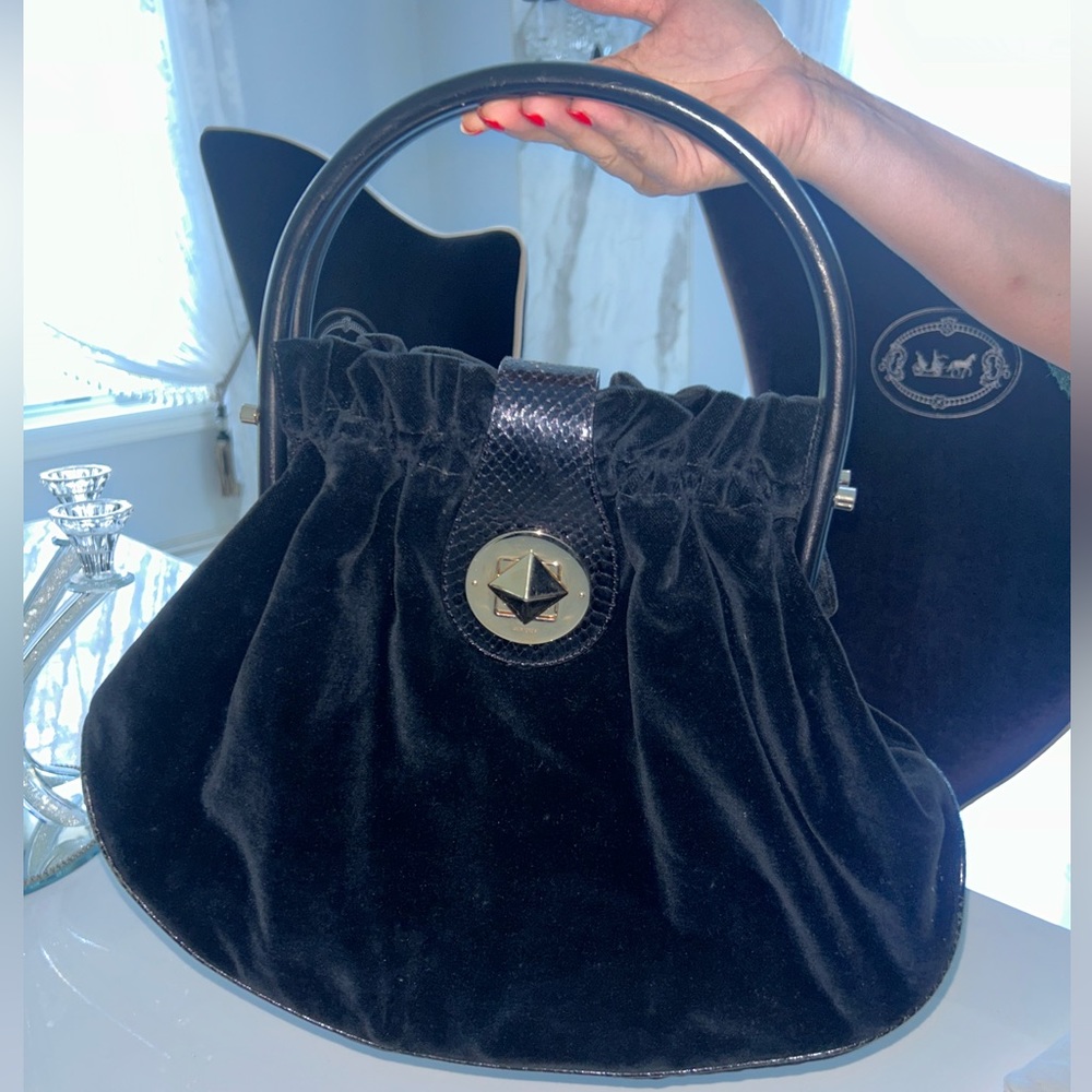 Kate Spade vintage velvet hand bag
